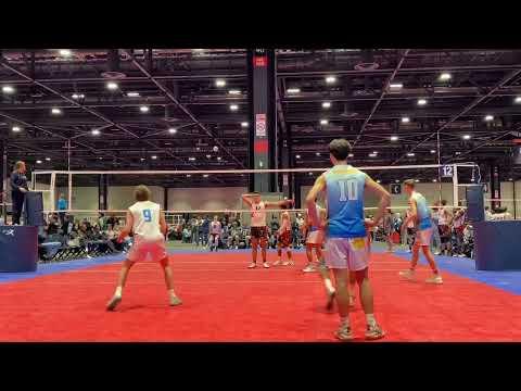 Video of Jeremy Li (#19, OH, California VC) playing 18s at the age of 17s, highlights for Chi-Town Boys Challenge, 11/19-21/2022