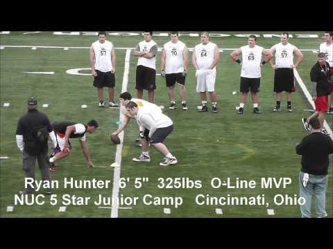 Video of Ryan Hunter O-Line MVP Cincy 5 Star Showcase