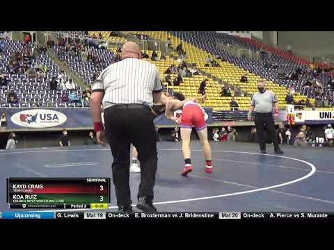 Video of Junior 138 Koa Ruiz Church Boyz Wrestling Club Vs Kayd Craig Team Idaho