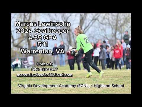 Video of Marcus Lewinsohn GK Highlights