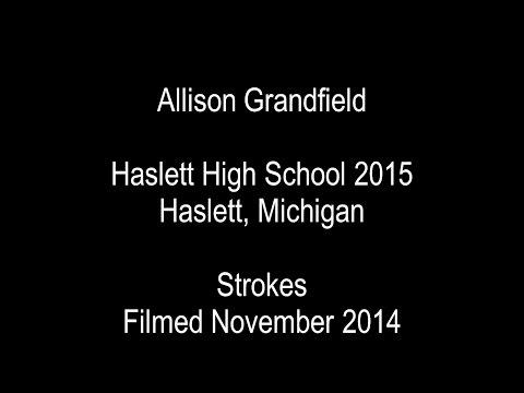 Video of Allison Grandfield ('15) Tennis Strokes Nov. 2014