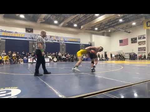 Video of Feb 11: MHSAA District 3-1 3rd-4th Placing Match (Wilson over Bosscher 9-4)