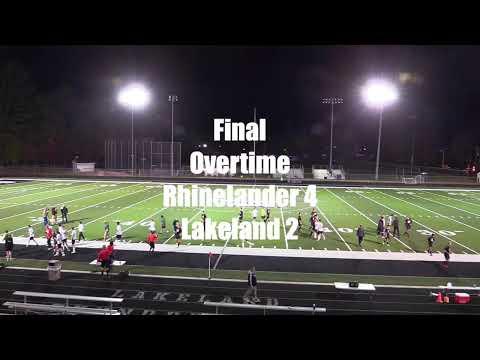 Video of Lakeland Varsity Boys Soccer vs Rhinelander - Oct 5th 2021