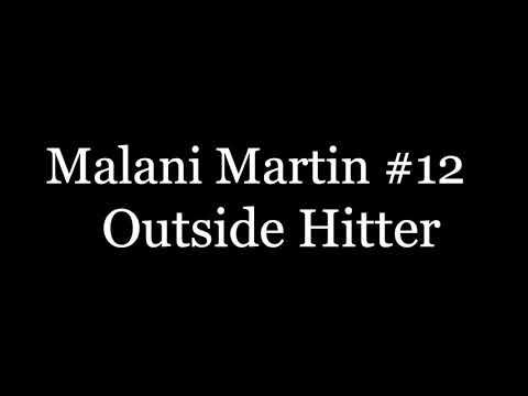 Video of Malani Martin Volleyball Highlights #1 (MDJRS 15 Elite Black-2021)