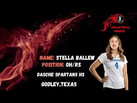 Video of Stella Ballew #4 OH/RS C/O 2023