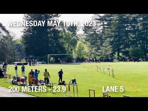 Video of Pennington vs Wilberforce 200 m May 10, 2023