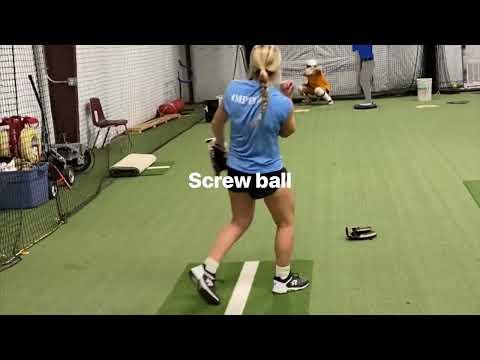 Video of Maya Merrill, pitcher 2024- training video 