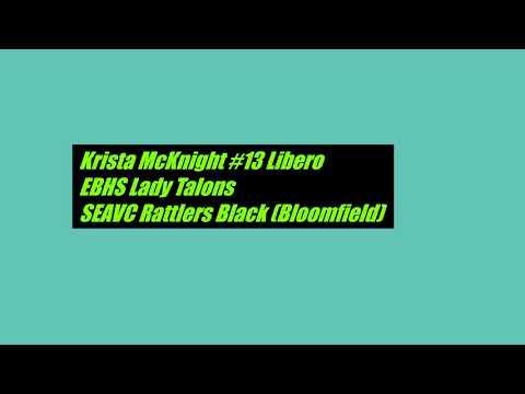 Video of Krista McKnight#13 Libero Highlights