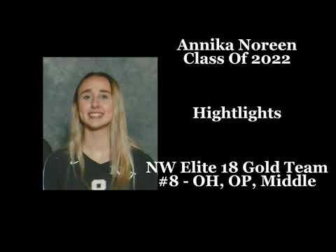 Video of Annika - Class of 2022 (2019 NW Elite) - Indoor