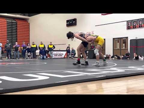 Video of Feb 19: MHSAA Region 2-1 3rd-4th Placing Match (Wilson over Bosscher 7-3)