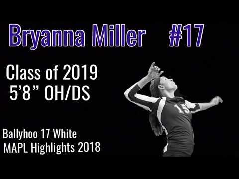 Video of Bryanna Miller 2017-18 Club Volleyball Highlights