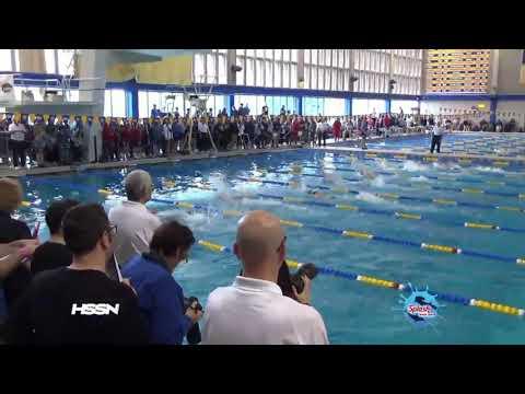 Video of 100 Free Best Time (Lane 3, Blue Suit, Yellow Cap)