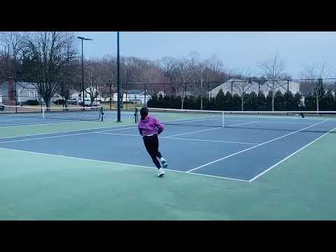 Video of Sophia P. - Tennis Hitting Session