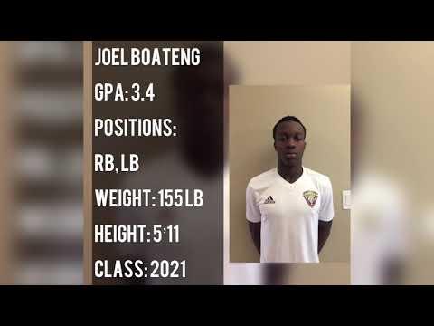 Video of Joel Boateng Outside back/Defender (Class of 2021)