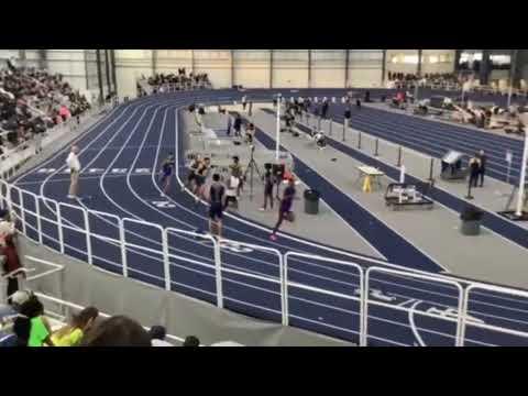 Video of 400 meter indoors, 52.37, 2/19/2024