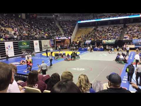 Video of Santino Robinson CBC vs Easton Hilton Liberty - MSHSAA State Wrestling Championships 2020