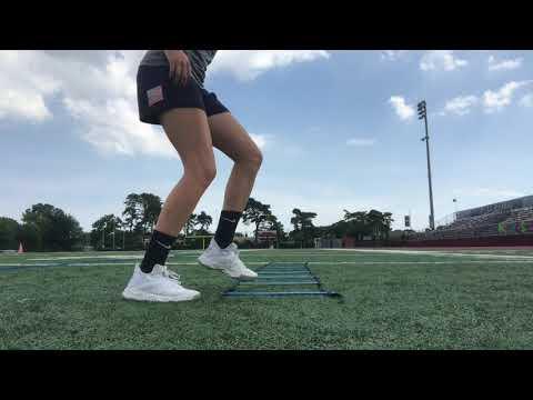 Video of Kylie Kuhn 2022 Mile & Agility Ladder Lacrosse Quarantine Workout