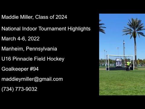 Video of Maddie Miller 2022 National Indoor Tournament