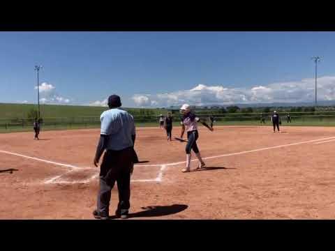 Video of Aniela's base hits