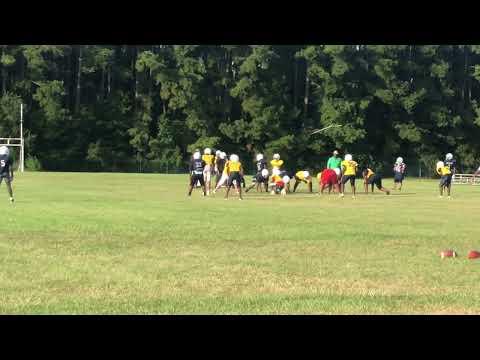 Video of Davion at Linebacker for West Chatham Middle School