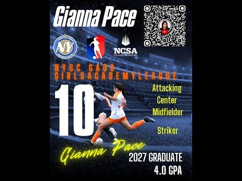 Video of Gianna Pace #10 New York Soccer Club Girls Academy 08' 