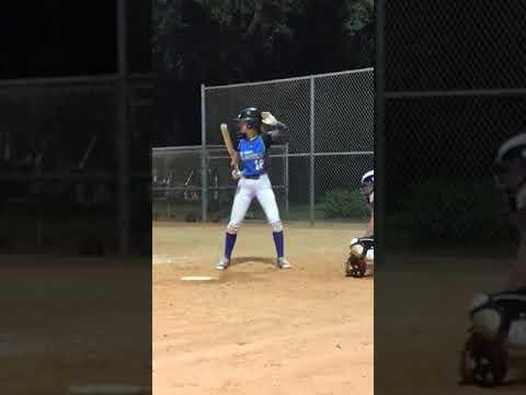 Video of Double to left-center