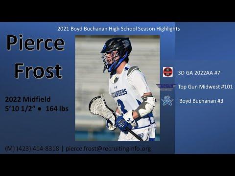 Video of Pierce Frost 2021 Boyd Buchanan High School Season Highlights 