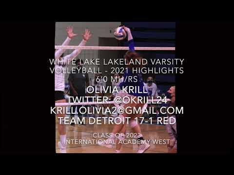 Video of Olivia Krill 2023 - White Lake Lakeland Varsity Volleyball 2021 Highlights 