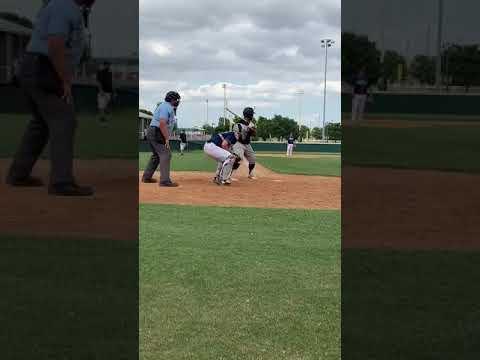 Video of Summer ball (single to left field)