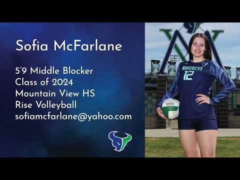 Video of Sofia McFarlane Middle Blocker Class of 2024