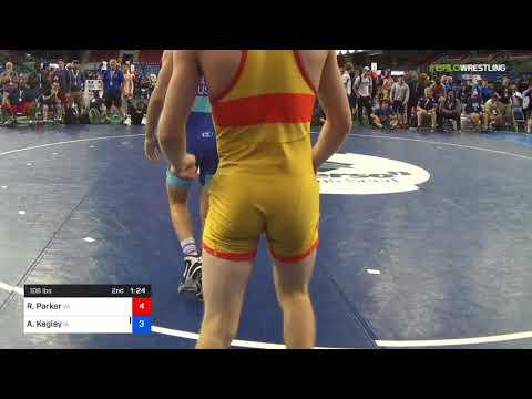 Video of 2018 USMC-USAW Cadet & Junior GR Nationals/Junior 106 Consi Of 8 #2 - Riley Parker (VA) Vs. Austin 