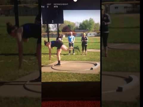 Video of Shot put (41'9") 