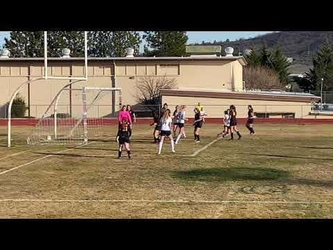 Video of Corner kick header goal in Yreka 