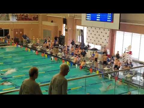 Video of Decatur 200 yard free relay, Logan Fultz 1st leg (22.09)