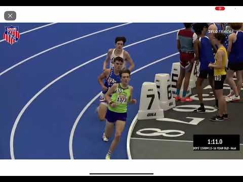 Video of 2022 AAU Indoor Track & Field Indoor 1500m National Championships 