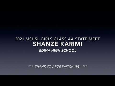 Video of Shanze Karimi MSHSL 2021