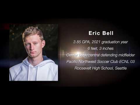 Video of Eric Bell, GY 2021, 6'3" center back, 3.85 GPA, Seattle