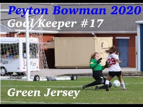 Video of Peyton Bowman GK 2020 Highlights