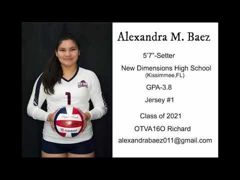 Video of Alexandra M. Baez Highlight Video. Setter, 2021