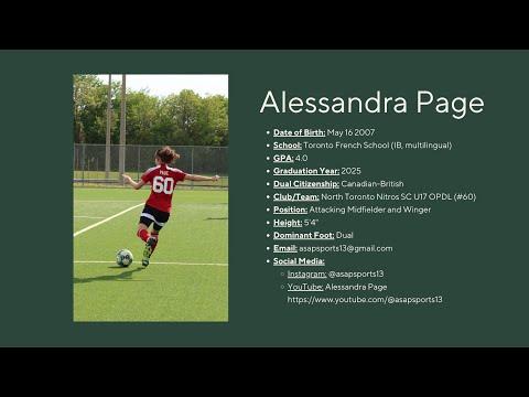 Video of Alessandra Page - 2022 Highlight Video