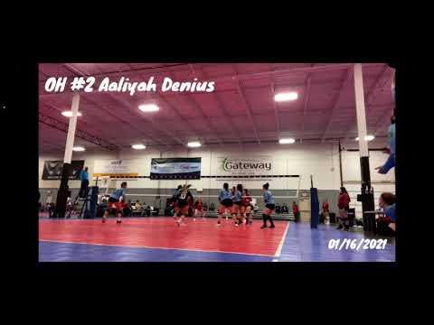 Video of Aaliyah Denius - Volleyball Highlights: VC Power vs EVRC 01/16/2021