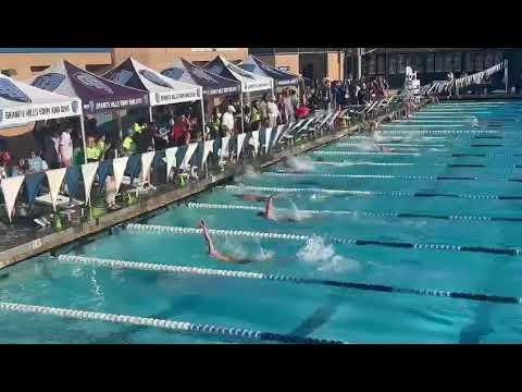 Video of 100 backstroke 51.91 / 4th place, lane 5