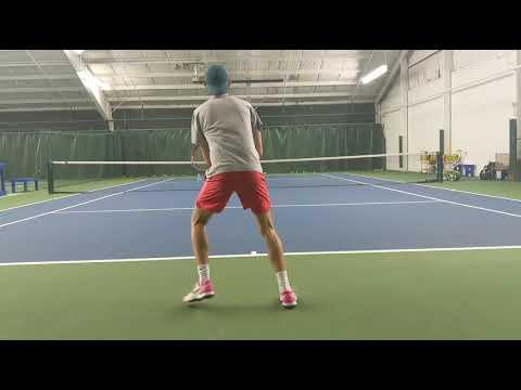 Video of Ground Strokes on Ball Machine