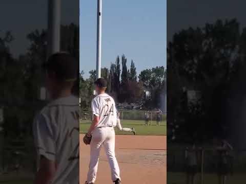 Video of Single with a slide into 3rd 