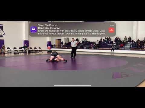 Video of First high school wrestling match 11/20/2021