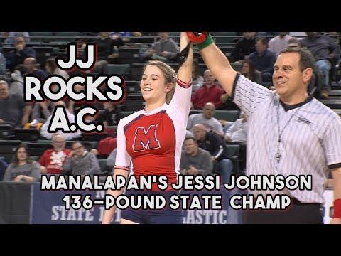 Video of Manalapan's Jessi Johnson wins 136 lb. N.J. State Championship 