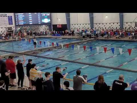 Video of 50 Free in Lane 4 at 2024 Niagara Open Championships