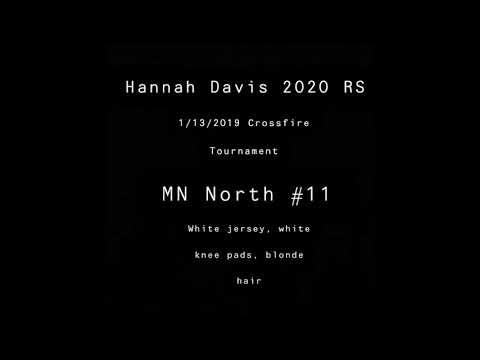 Video of Hannah Davis RS 2020 1/13/2019 Crossfire Tournament