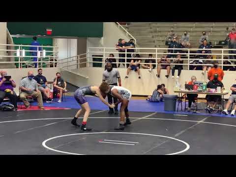 Video of UIL Girls District 13-6A 165 Champion (White Singlet)