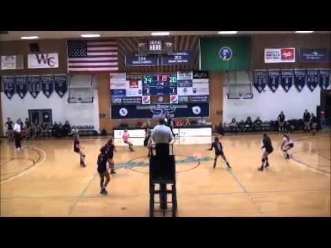 Video of Kelly Dyer CBC vs. Walla Walla Highlight film 2015 Light pink Libero 